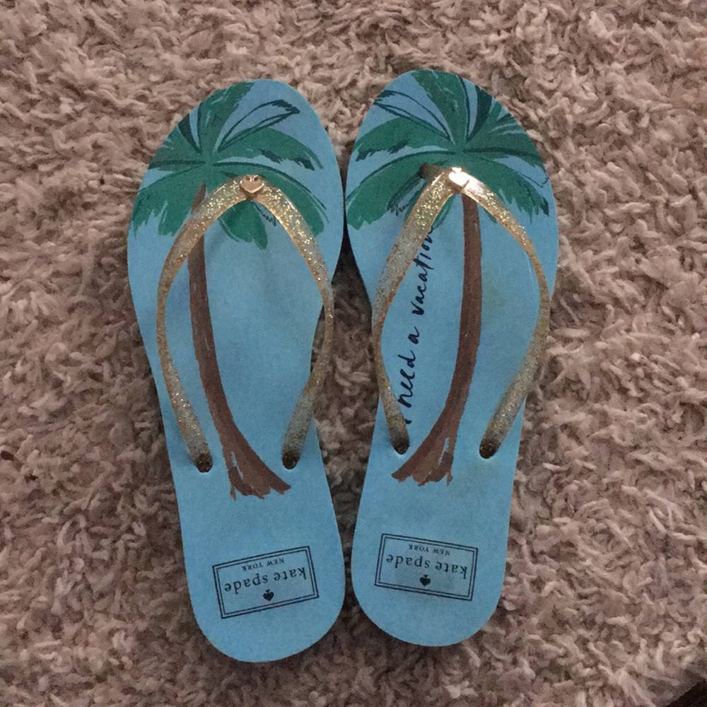 Kate spade flip flops.